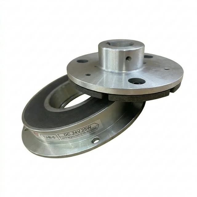 24VDC electromagnetic brake nameplate and rotor assembly for voltage and torque screening